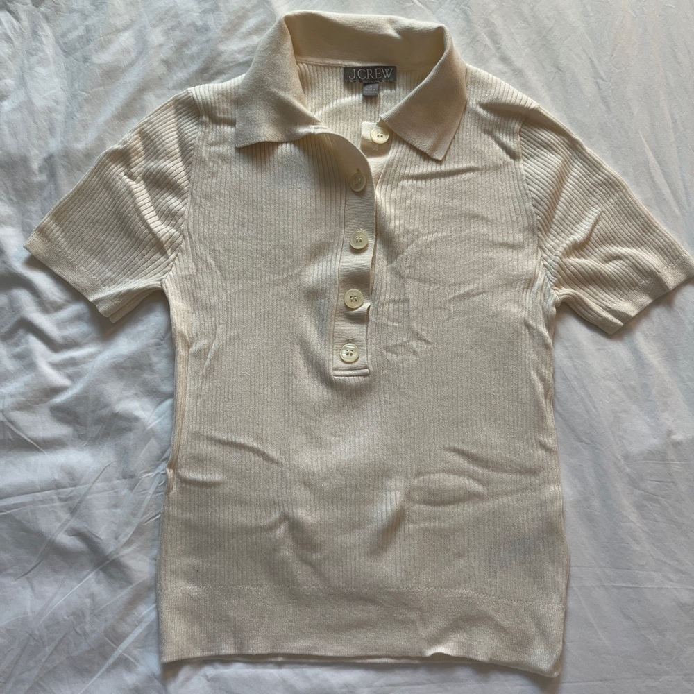 NWOT JCrew Silk blend Short Sleeve Sweater